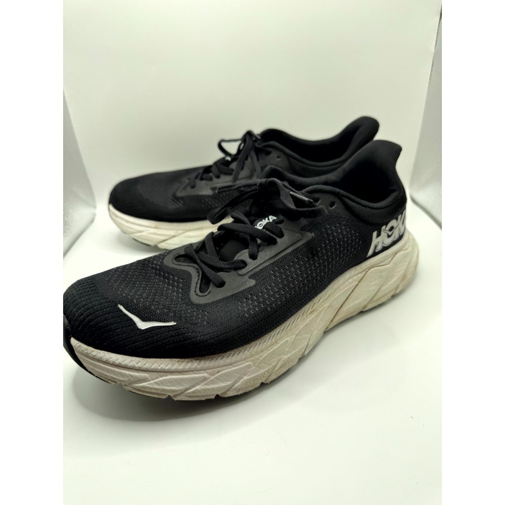 Hoka One One Arahi 7 1147850-BWHT Mens 8.5 D Sneaker Black White Running Shoes